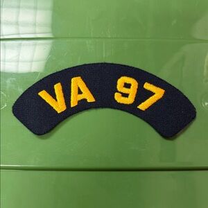 Navy Patch with Yellow VA 97 Embroidery